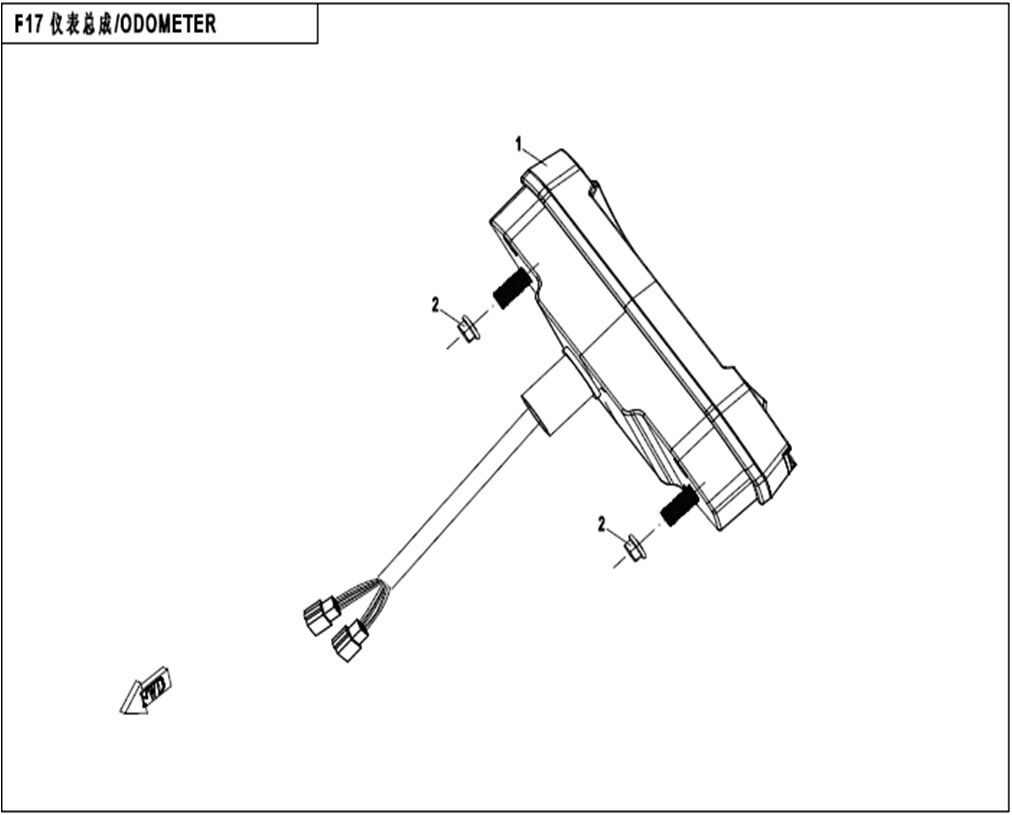 COMPTEUR POUR CFORCE 450 2016