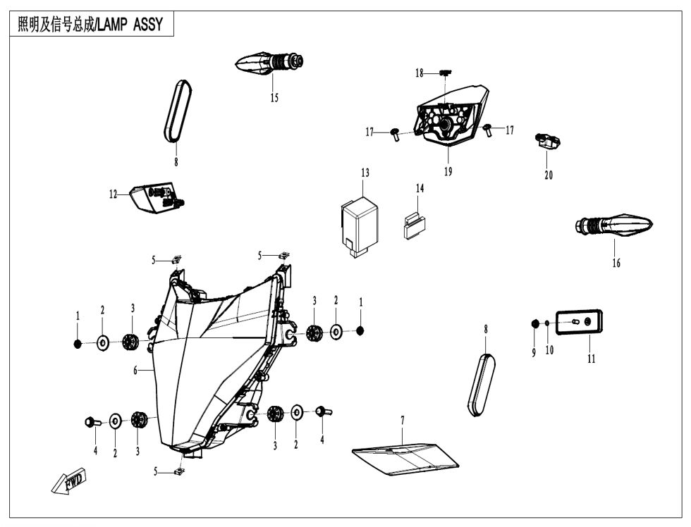 FEUX POUR CF 700 MT 2024