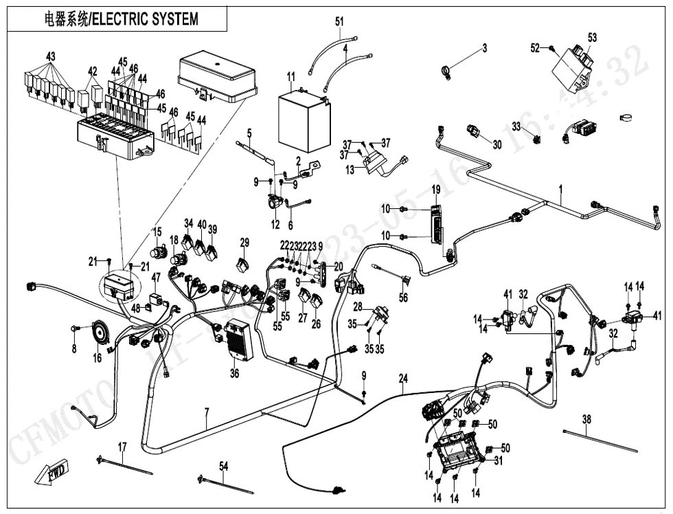 SYSTEME ELECTRIQUE POUR UFORCE 1000 EPS BICYLINDRE 2024