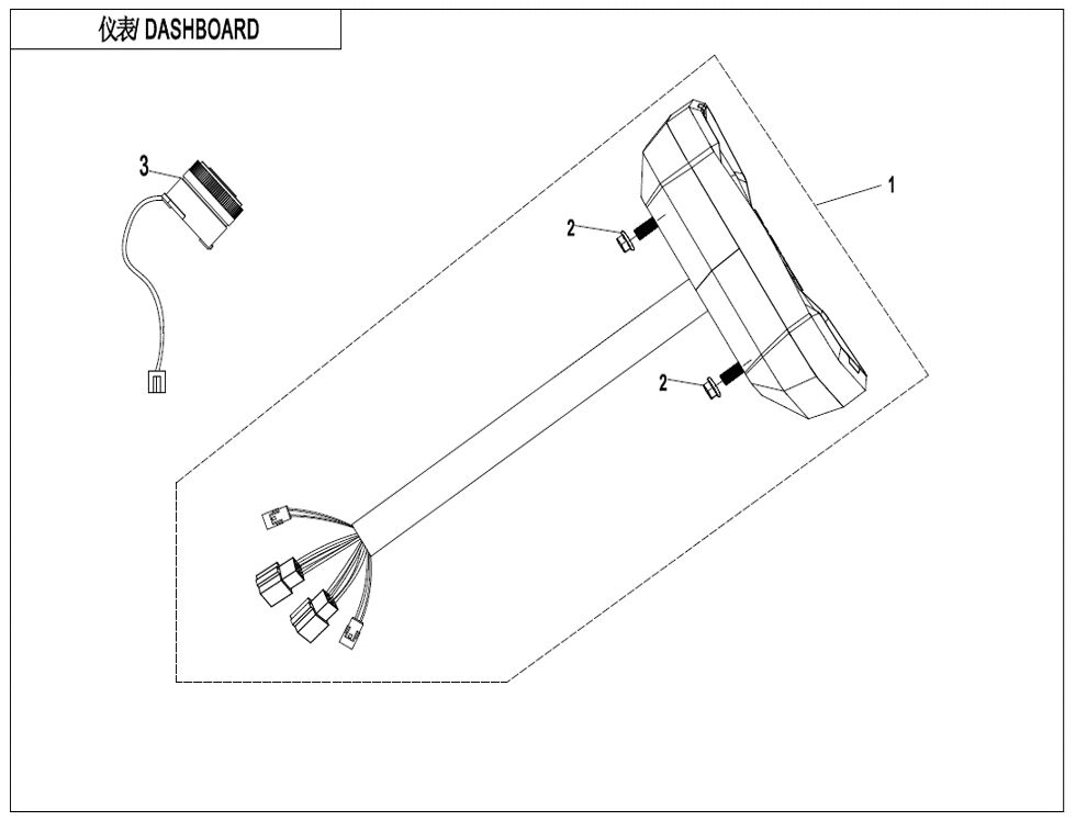 TABLEAU DE BORD POUR CFORCE 1000 T3 EPS 2024