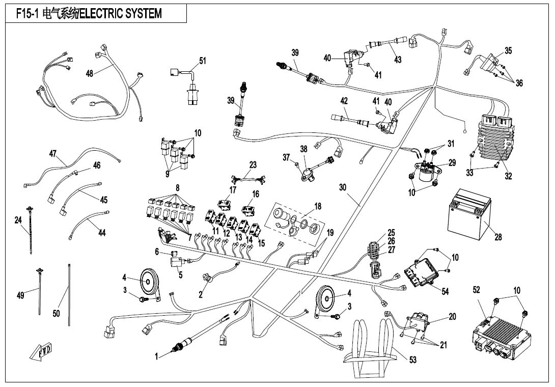 SYSTEME ELECTRIQUE POUR ZFORCE 800 T1 2018
