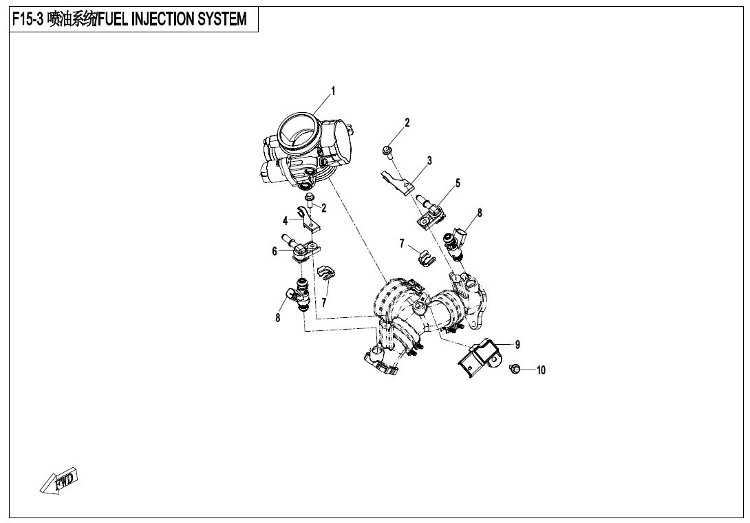 SYSTEME D INJECTION DE CARBURANT POUR ZFORCE 800 T1 2018