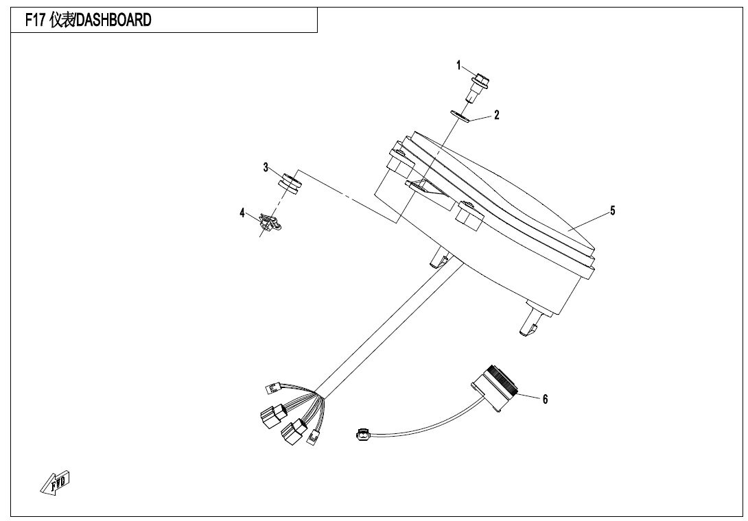 TABLEAU DE BORD POUR ZFORCE 800 T1 2019