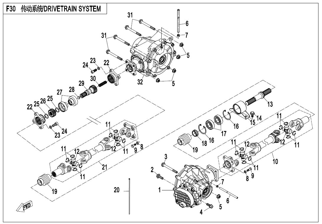 SYSTEME DE TRANSMISSION POUR ZF1000 EPS 2019