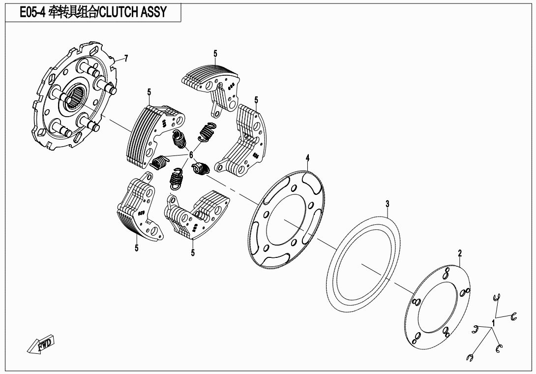 ENSEMBLE D EMBRAYAGE POUR ZFORCE 800 T1 2017