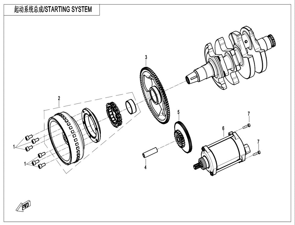 SYSTEME DE DEMARRAGE POUR CF 450 SR 2024