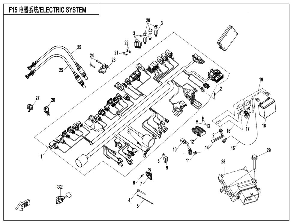 SYSTEME ELECTRIQUE POUR CF 650 NK A2 FACELIFT 2023