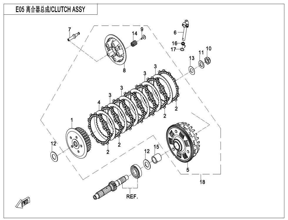 EMBRAYAGE POUR CF 650 NK A2 FACELIFT 2022