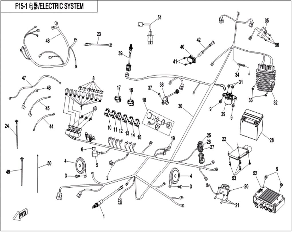 ELECTRIQUE POUR ZFORCE 550 2016