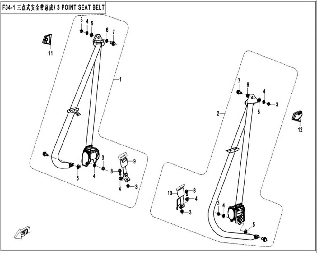 CEINTURES POUR ZFORCE 550 2015