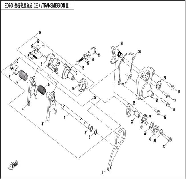 BOITE DE VITESSE 3 POUR ZFORCE 550 2015
