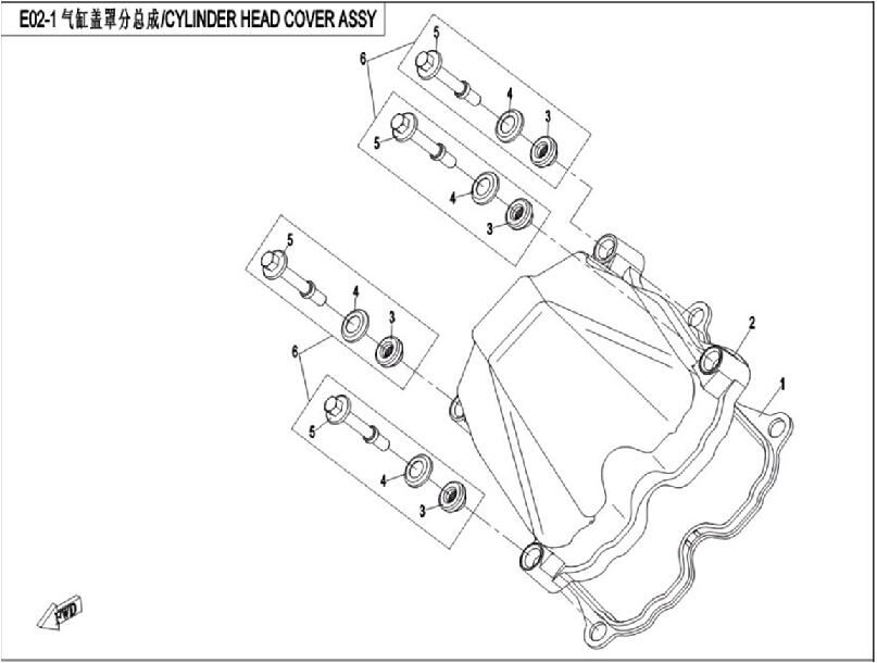 COUVRE CULASSE POUR CFORCE 820 LE T3 2017