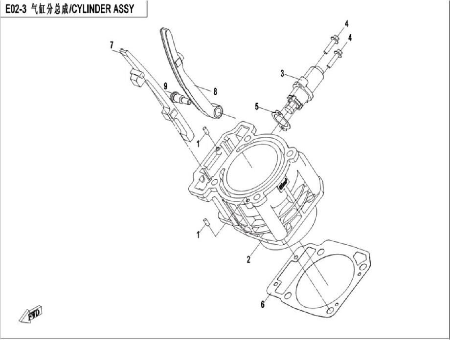 CYLINDRE POUR ZFORCE 550 2015