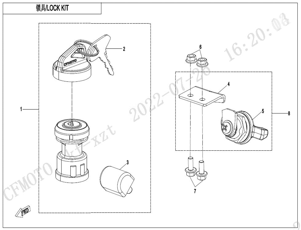 KIT DE VERROUILLAGE POUR ZFORCE 1000 SPORT R EPS 2023