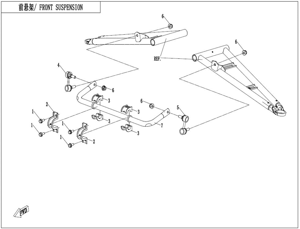 SUSPENSION AVANT POUR ZFORCE 1000 SPORT R EPS 2023