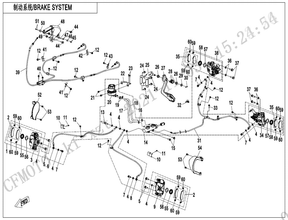 SYSTEME DE FREINAGE POUR ZFORCE 1000 SPORT R EPS 2023