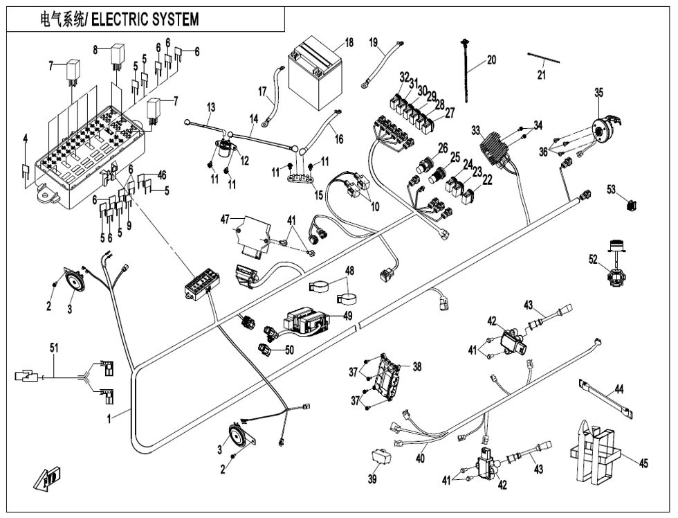 SYSTEME ELECTRIQUE POUR ZFORCE 1000 SPORT R EPS 2023