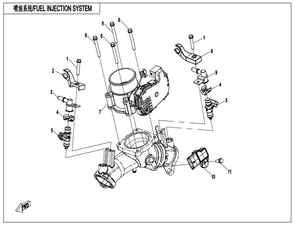 SYSTEME D INJECTION DE CARBURANT POUR ZFORCE 1000 SPORT R EPS 2024