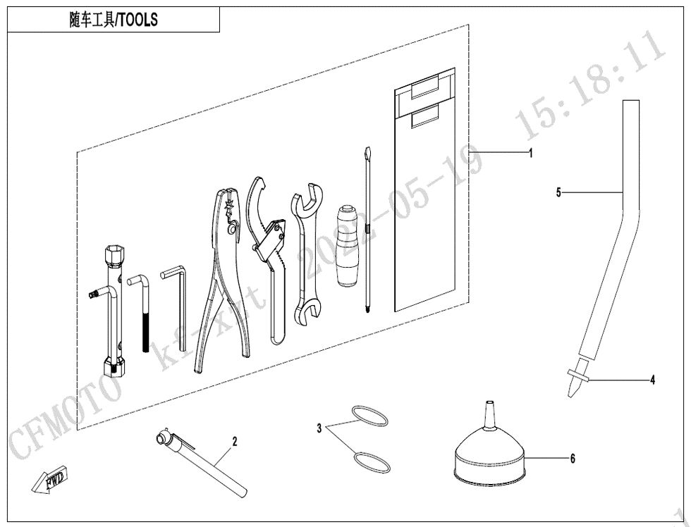 OUTILS POUR ZFORCE 1000 SPORT R EPS 2024