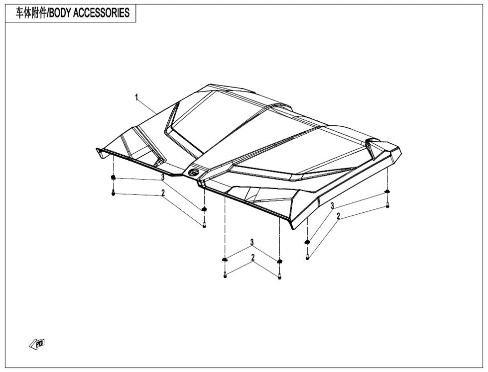 ACCESSOIRES DE CARROSSERIE POUR ZFORCE 1000 SPORT R EPS 2023