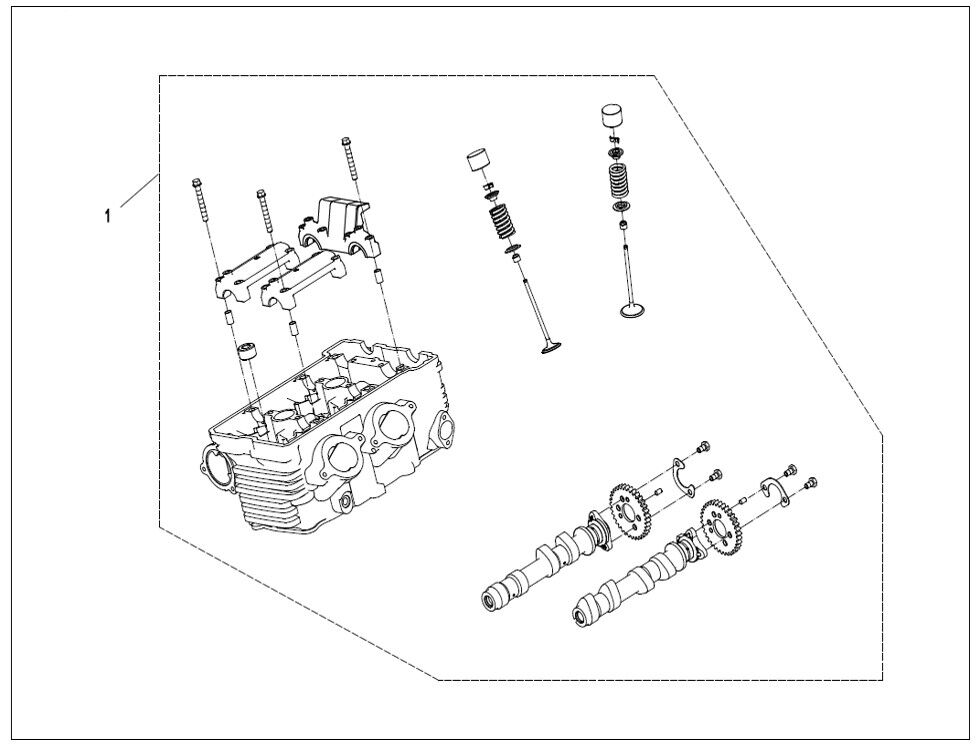 KIT SYSTEME DE CULASSE POUR CF 800MT TOURING 2023