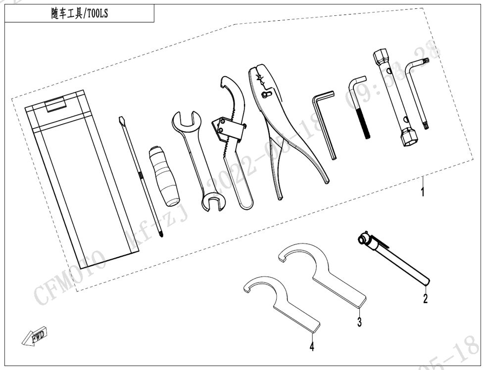 OUTILS POUR CFORCE 1000 EPS L7E 2024