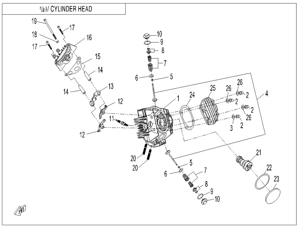 CULASSE POUR CFORCE 110 KID THERMIQUE 2024