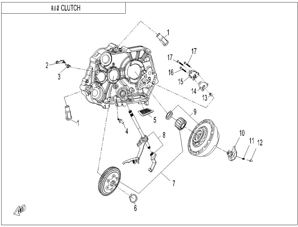 EMBRAYAGE POUR CFORCE 110 KID BASIC 2024