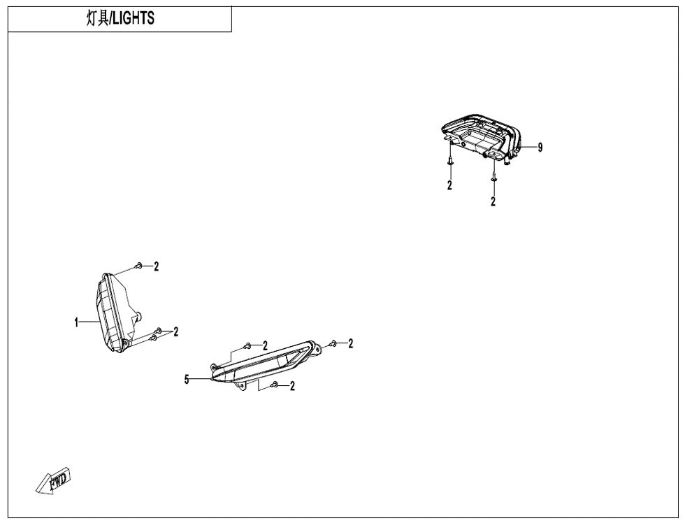 FEUX POUR CFORCE 110 KID THERMIQUE 2024