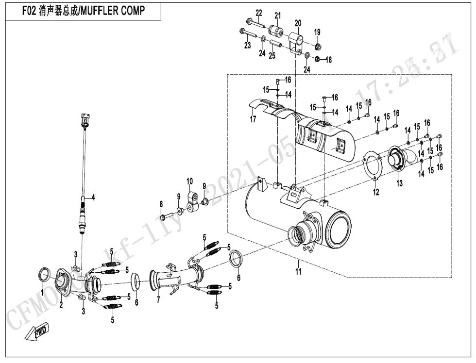 SILENCIEUX EU167 POUR UFORCE 600 2024