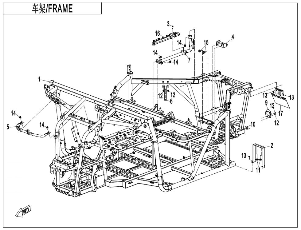 CHASSIS POUR UFORCE 600 2024