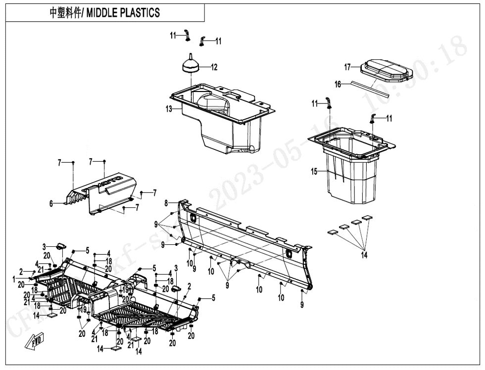PLASTIQUES CENTRAUX POUR UFORCE 600 2024