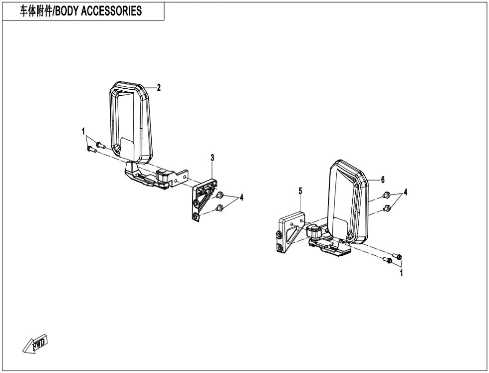 ACCESSOIRES DE CARROSSERIE POUR UFORCE 600 2025