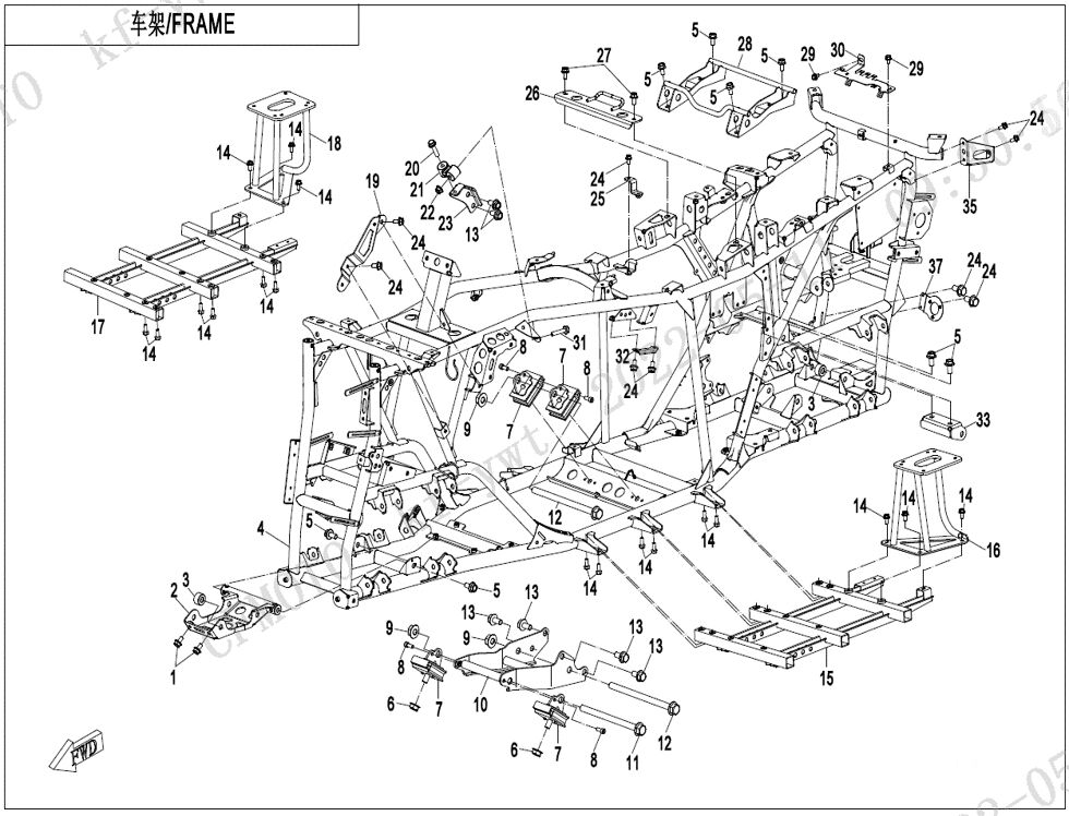 CHASSIS POUR CFORCE 625 L7E EPS 2023