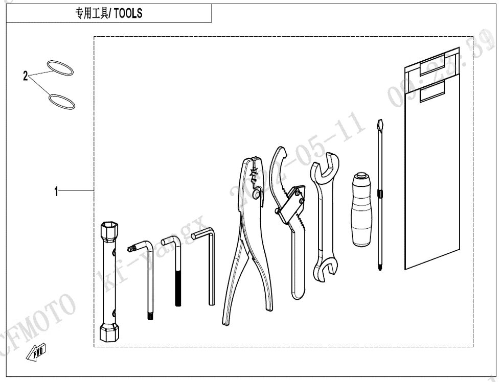 OUTILS POUR CFORCE 625 L7E EPS 2024