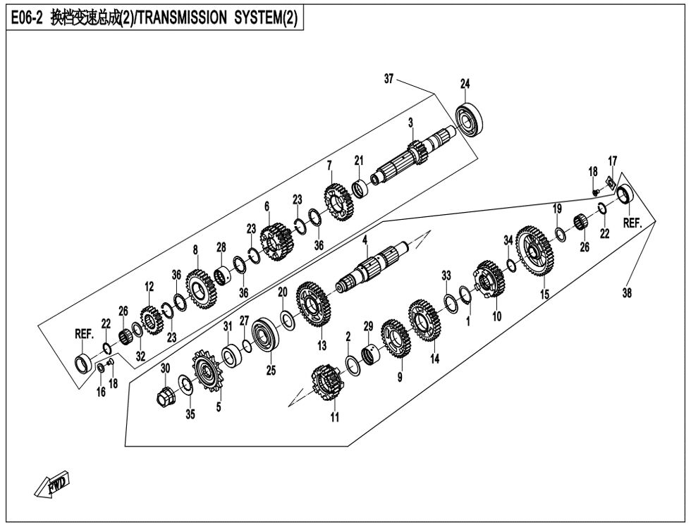 SYSTEME DE TRANSMISSION 2 POUR CF 700CL X HERITAGE 2024