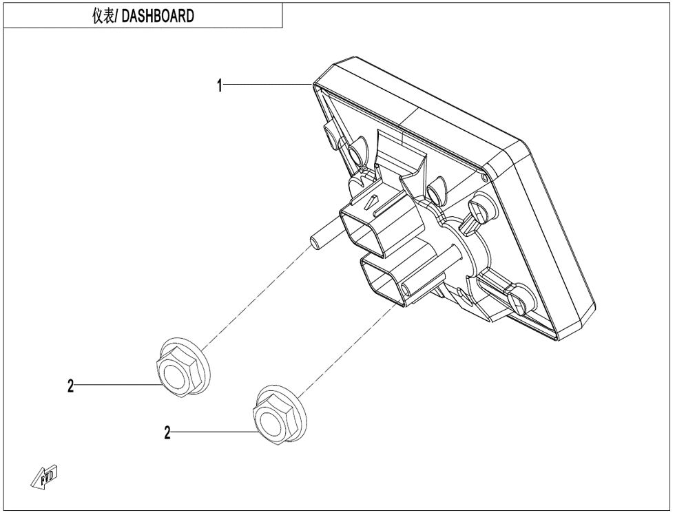 TABLEAU DE BORD POUR ZFORCE 1000 SPORT R EPS 2024