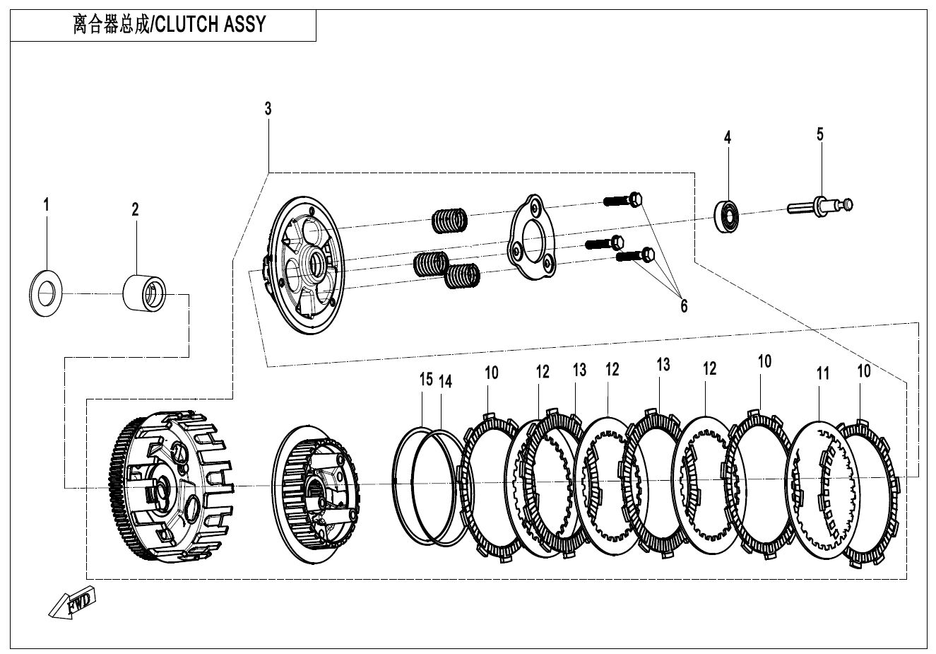 EMBRAYAGE ANTI DRIBBLE POUR CF 300NK 2021