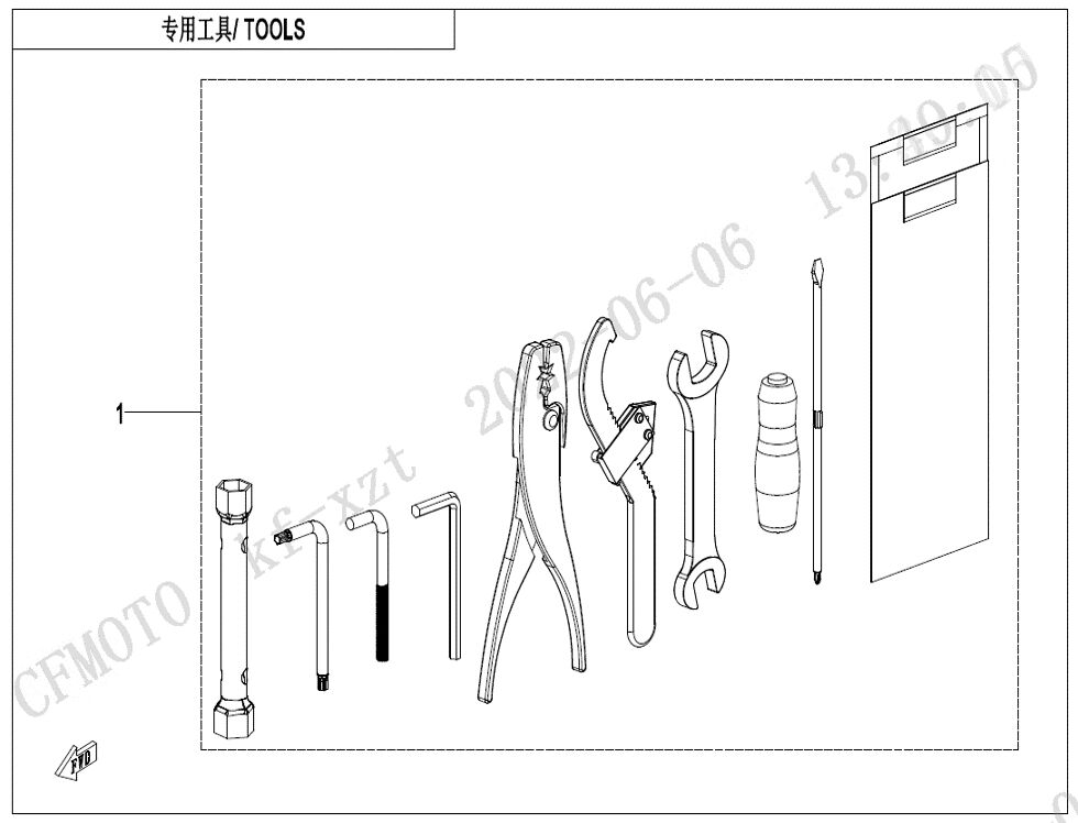 OUTILS POUR CFORCE 1000 T3 EPS 2024