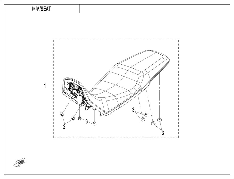 SIEGE POUR CF 450 MT 2025