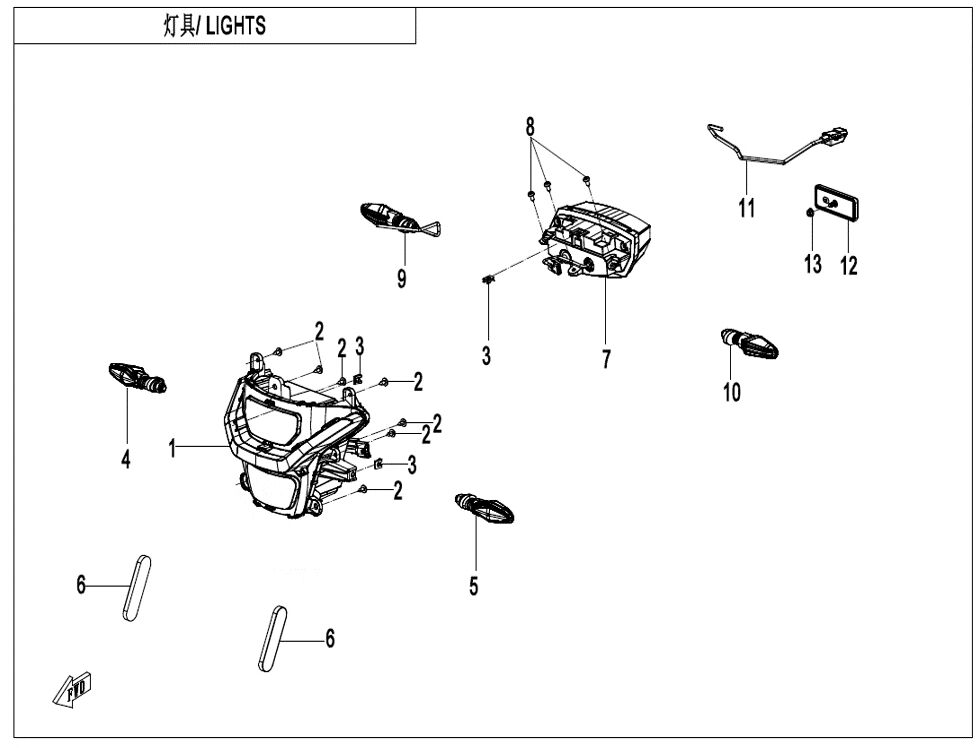 FEUX POUR CF 450 MT 2024