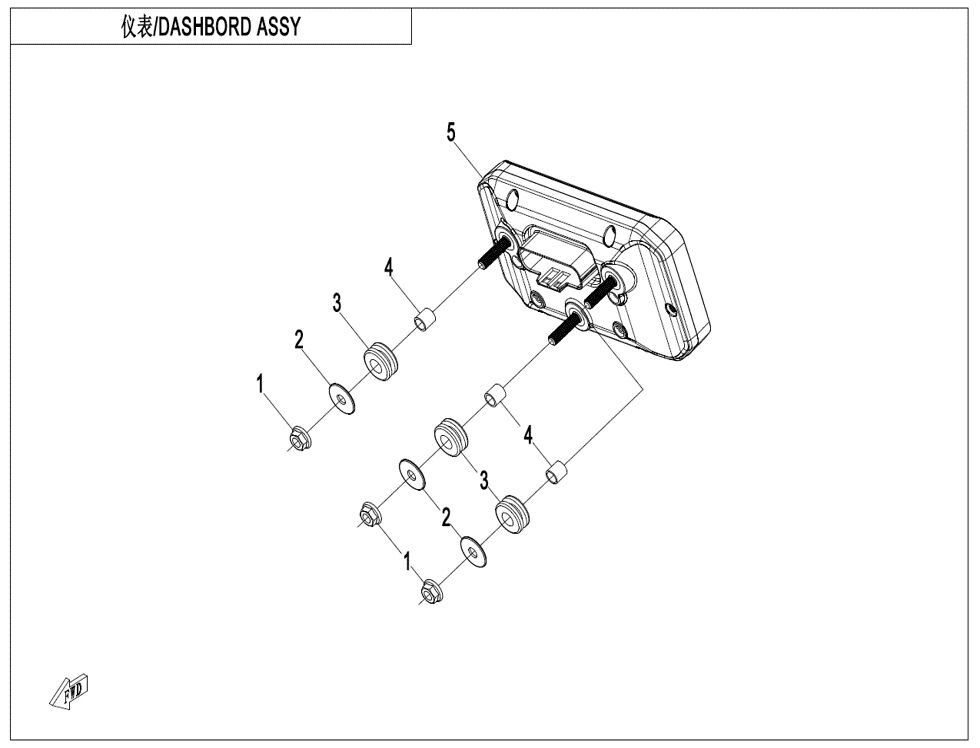 TABLEAU DE BORD POUR CF 450 MT 2025