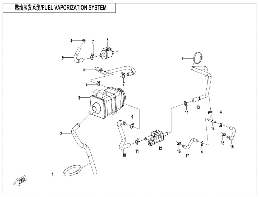 SYSTEME DE VAPORISATION DU CARBURANT POUR CF 450 MT 2025