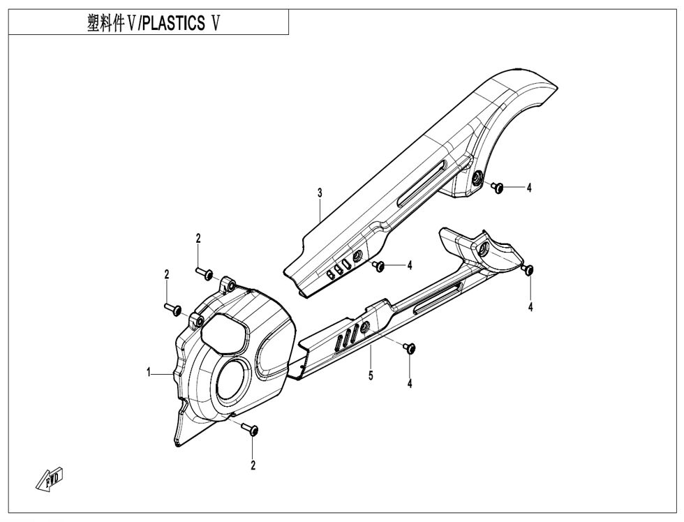PLASTIQUES POUR CF 450CLC 2025
