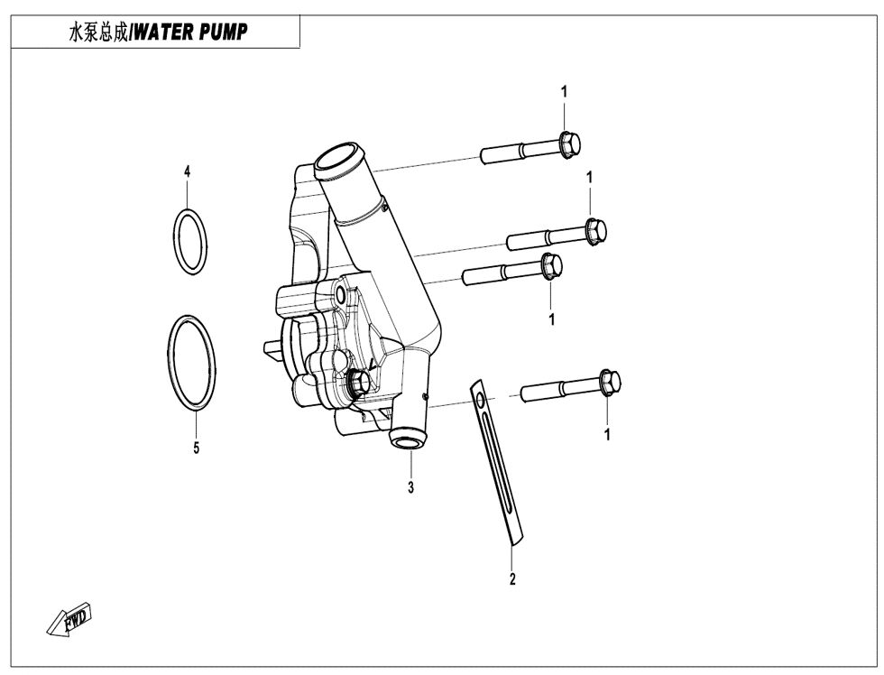 POMPE A EAU POUR CF 450 CLC 2024