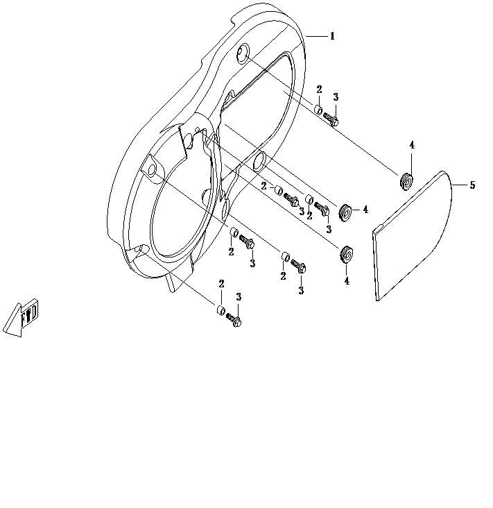 PROTECTION MOTEUR GAUCHE POUR CFORCE 625 COURT 2012
