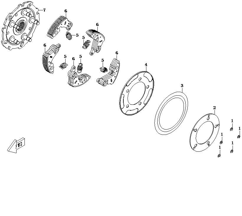 EMBRAYAGE POUR CFORCE 500 5A 2013