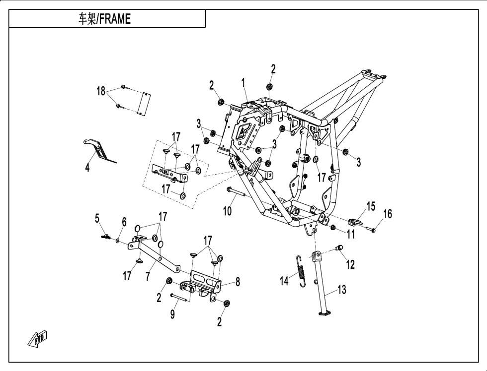 ASSEMBLAGE CHASSIS POUR CX 5E 2024