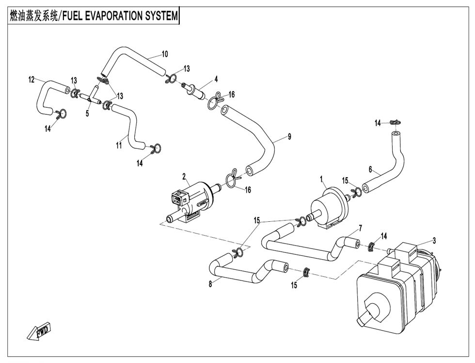 SYSTEME DE VAPORISATION DU CARBURANT POUR CF 700CL X HERITAGE 2024