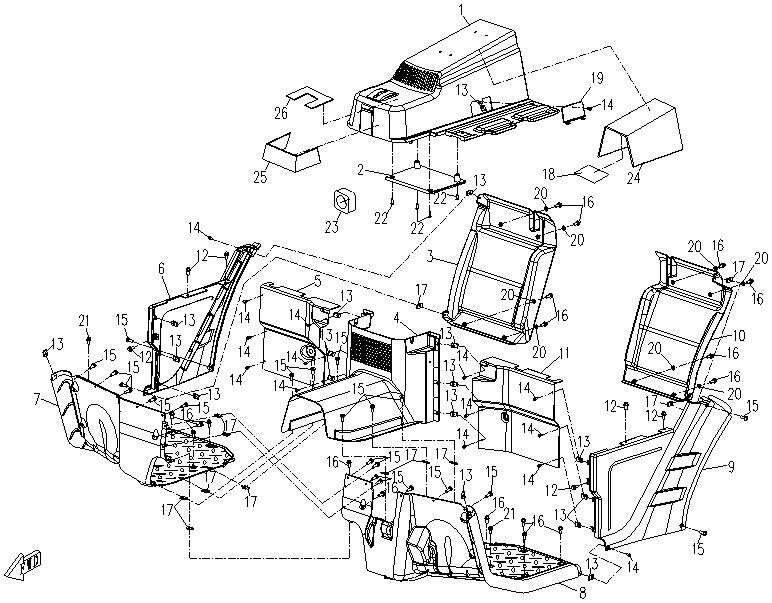 INTERIEUR POUR RANCHER 500 2010